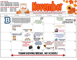 ✨November 2025 Activity Calendar ✨